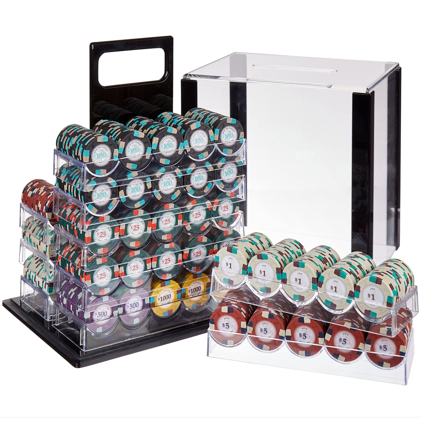 Poker Knights Pre-built Poker Chip Set