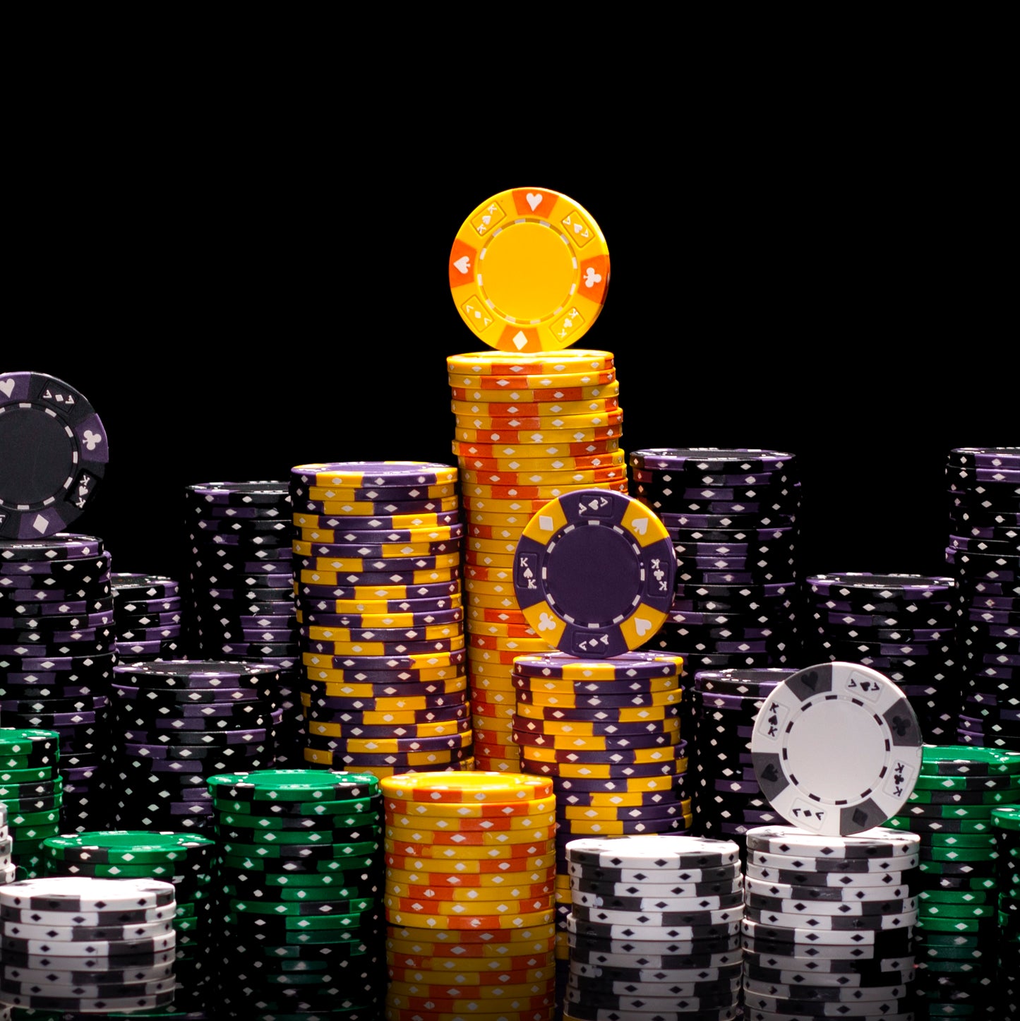 Ace King Pre-built Poker Chip Set