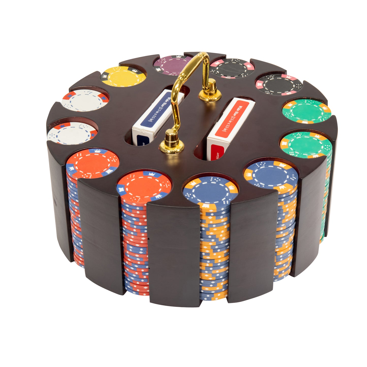 Crown & Dice Pre-built Poker Chip Set