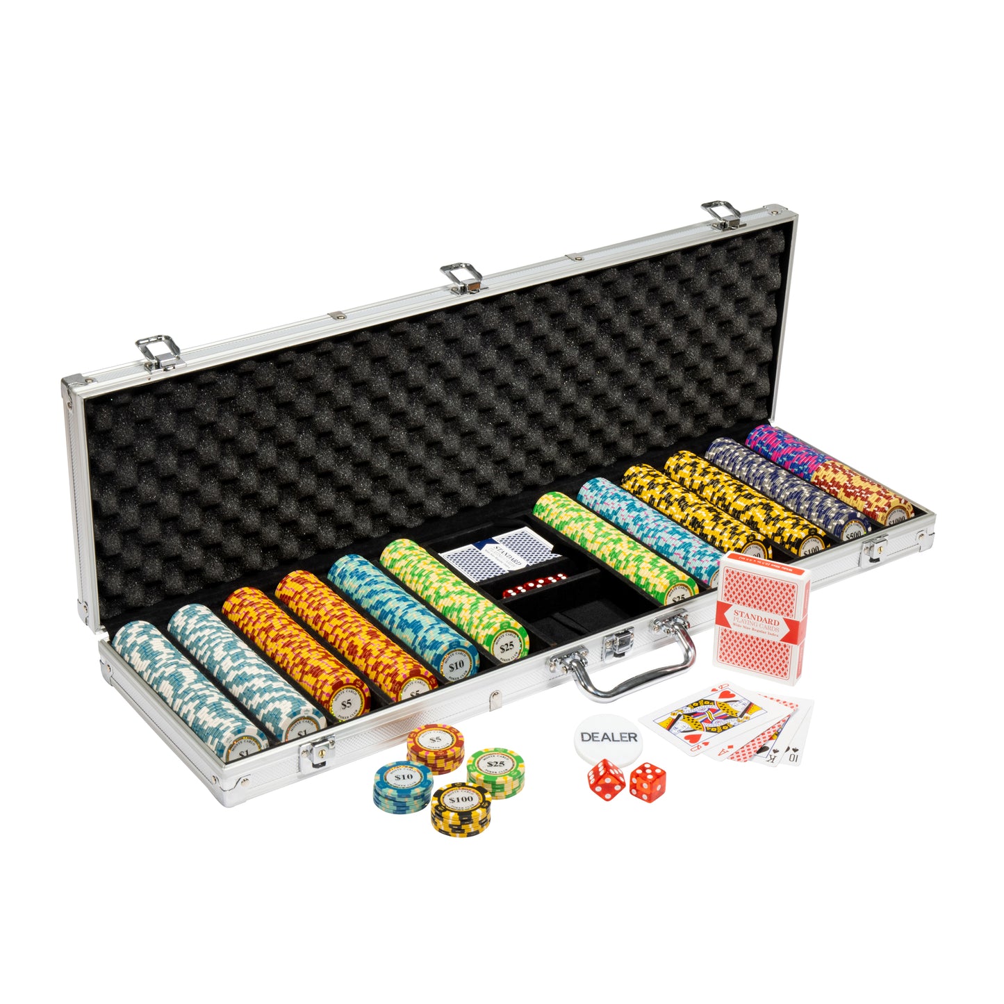Monte Carlo Pre-built Poker Chip Set