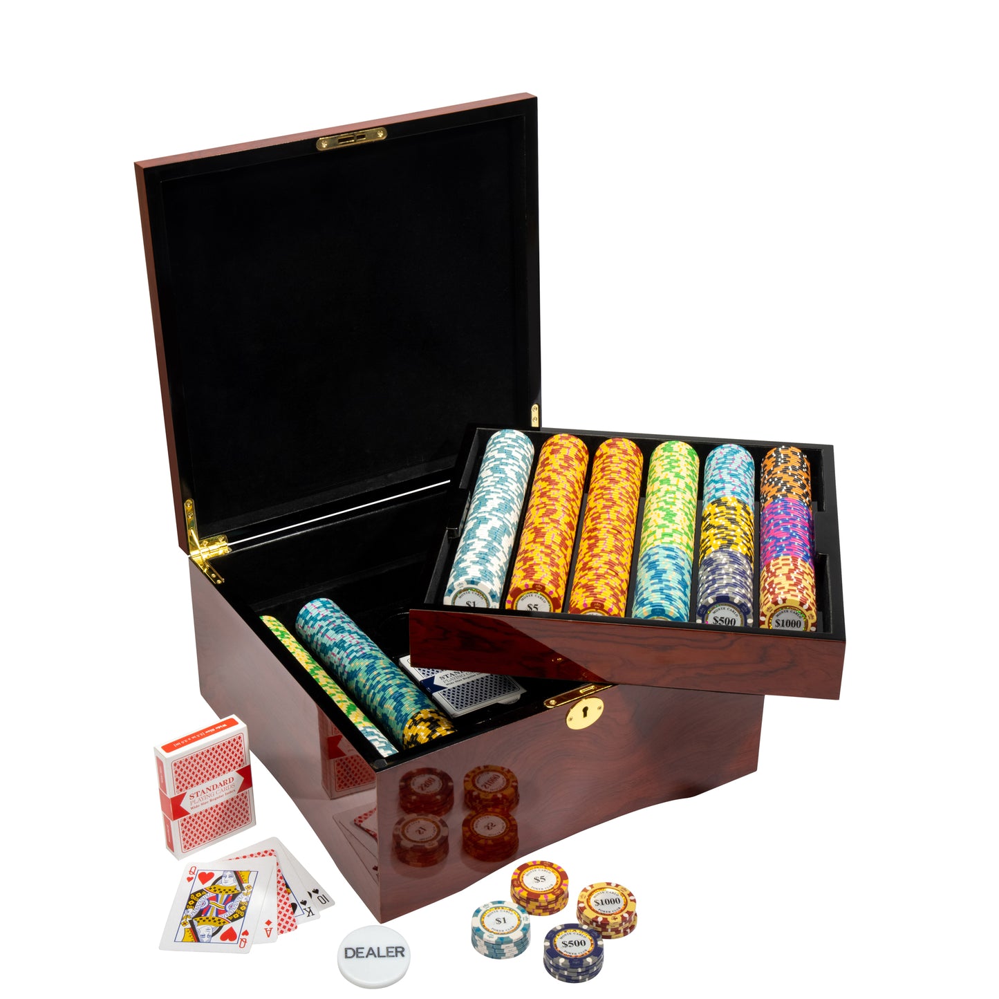 Monte Carlo Pre-built Poker Chip Set