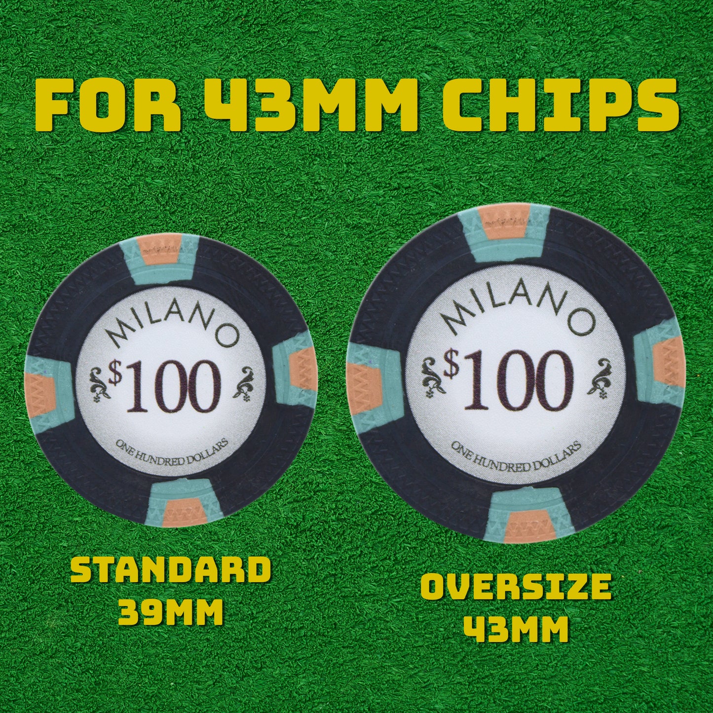 500-count 43mm Poker Chip Case