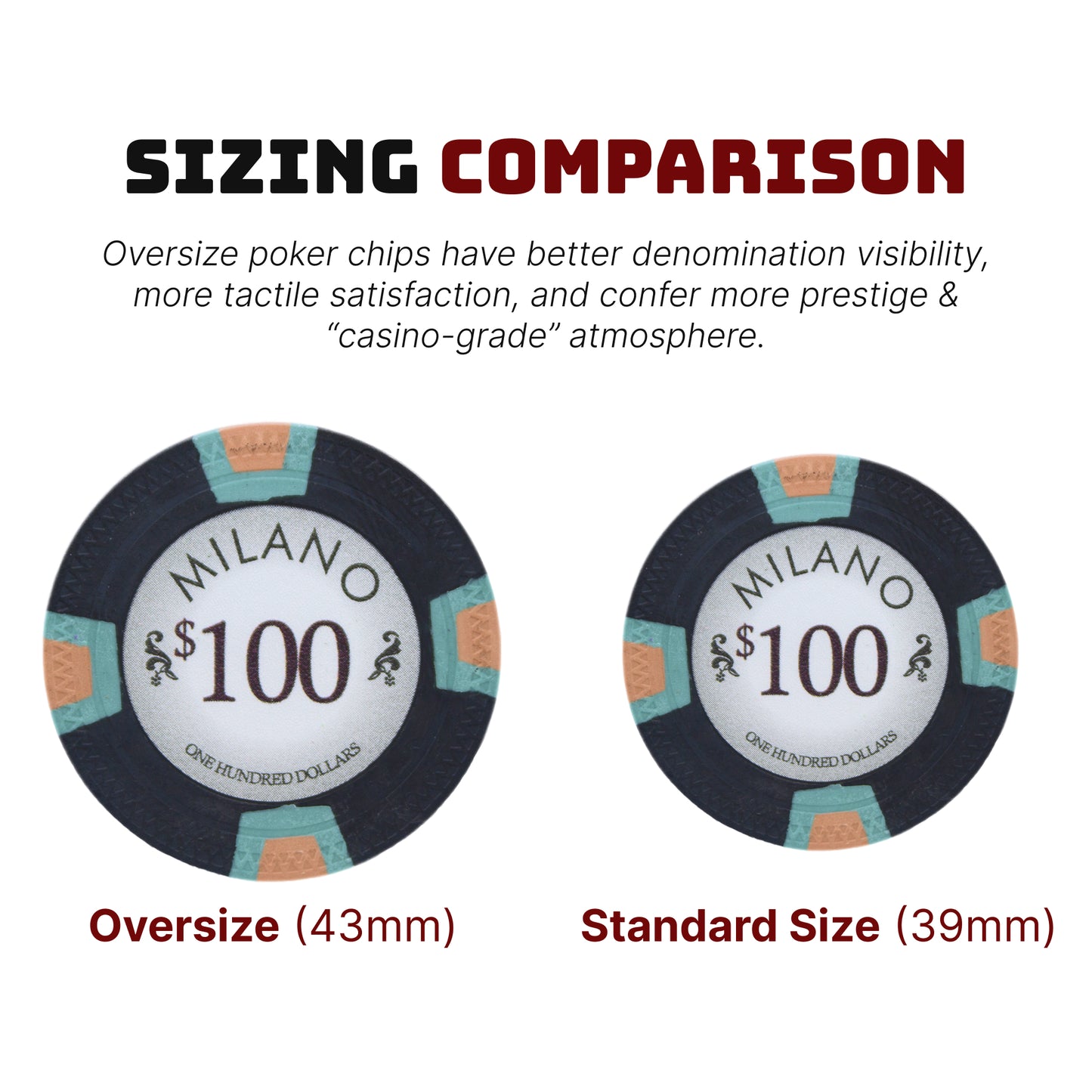 500-count 43mm Poker Chip Case