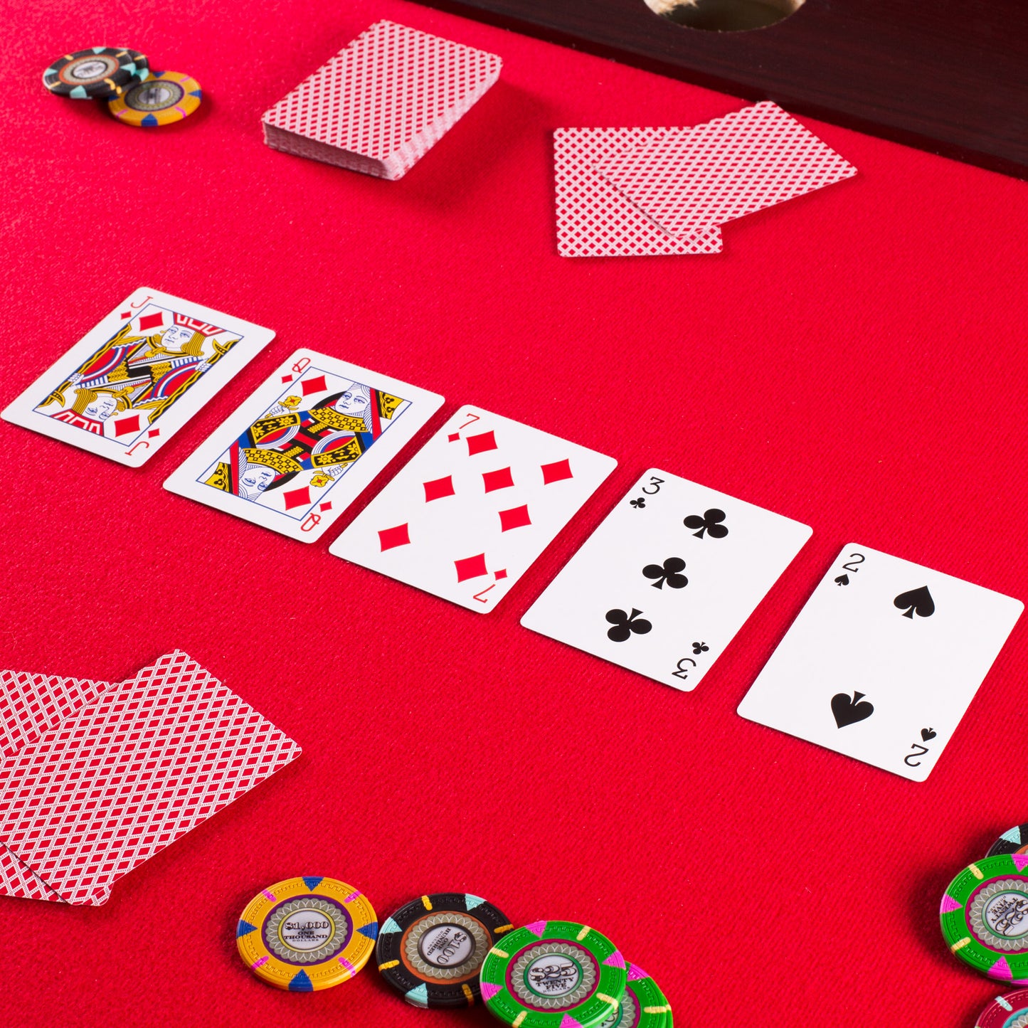 Playing Cards, Red - Poker Size, Regular Index