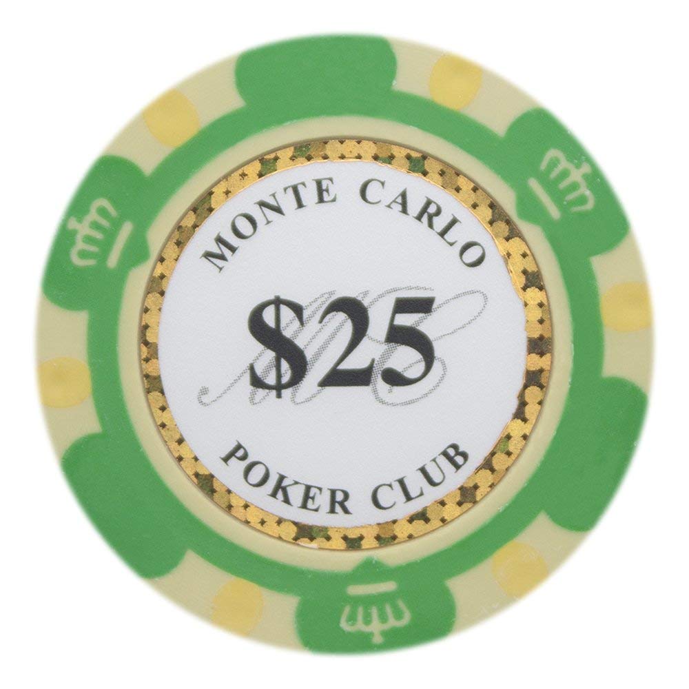 Monte Carlo 14-gram Poker Chips (25-pack)