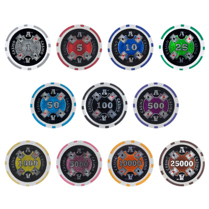 Ace Casino 14-gram Poker Chips (25-pack)