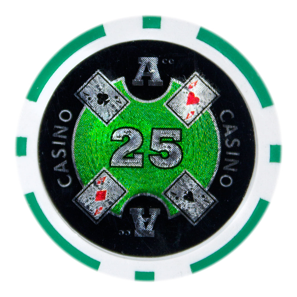 Ace Casino 14-gram Poker Chips (25-pack)