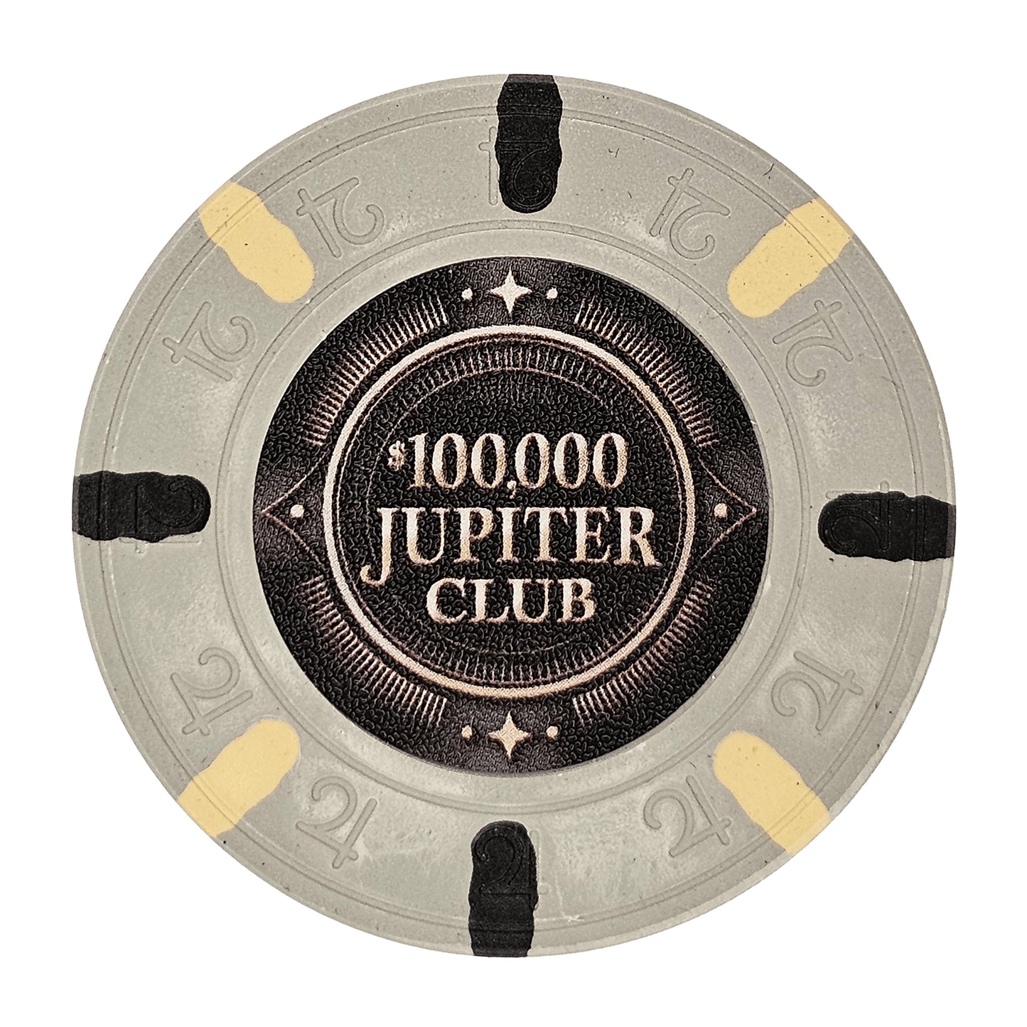 Jupiter Club 43mm Oversized 11-gram Poker Chips (25-pack)