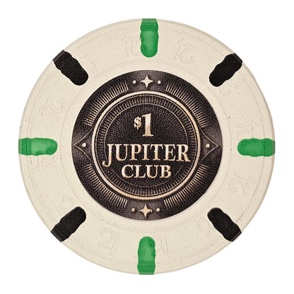 Jupiter Club 43mm Oversized 11-gram Poker Chips (25-pack)