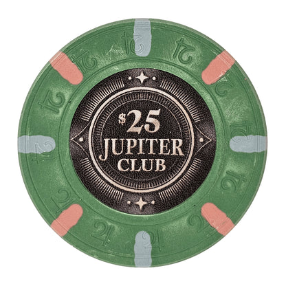 Jupiter Club 43mm Oversized 11-gram Poker Chips (25-pack)