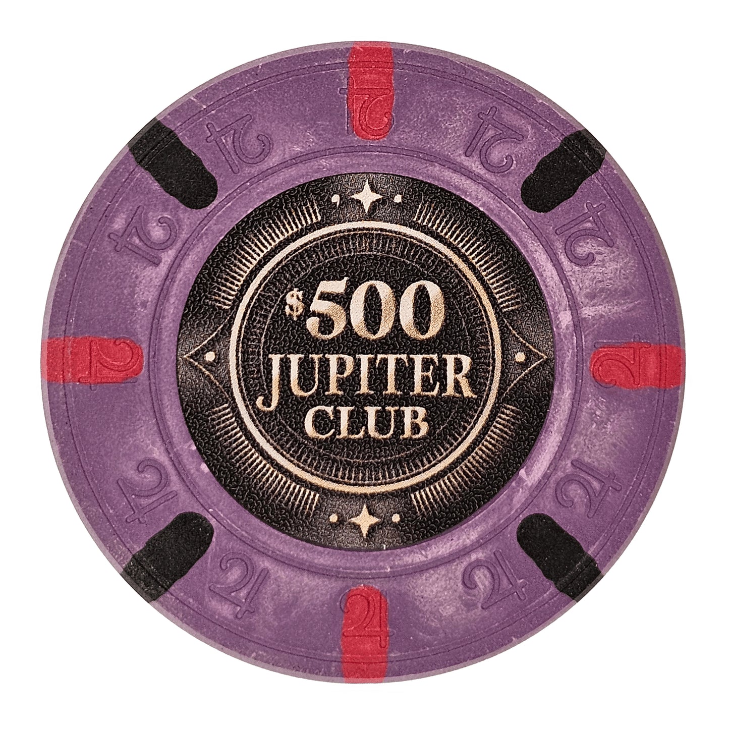 Jupiter Club 43mm Oversized 11-gram Poker Chips (25-pack)