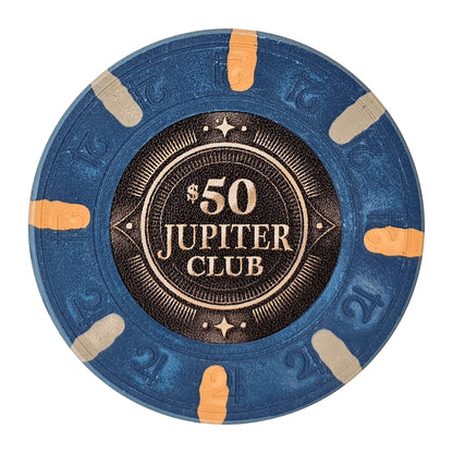Jupiter Club 43mm Oversized 11-gram Poker Chips (25-pack)