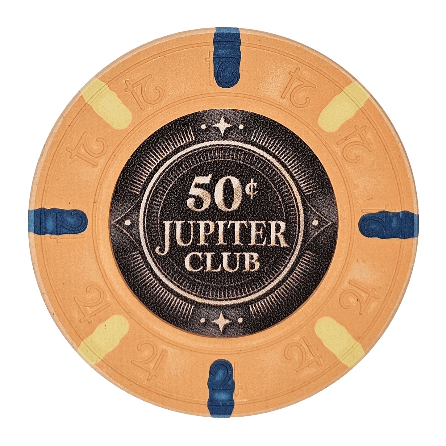 Jupiter Club 43mm Oversized 11-gram Poker Chips (25-pack)