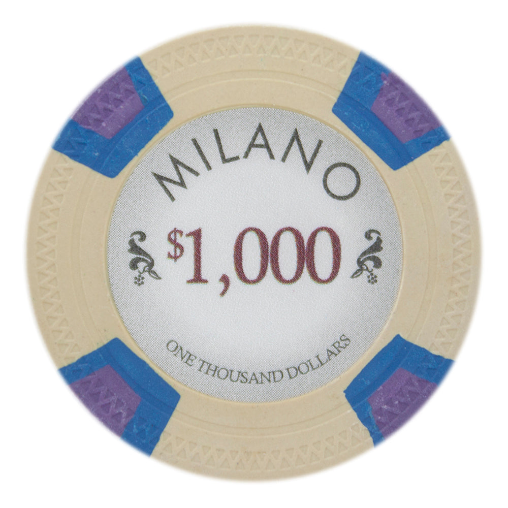 Milano 10-gram Real Clay Poker Chips (25-pack)