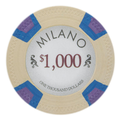Milano 10-gram Real Clay Poker Chips (25-pack)