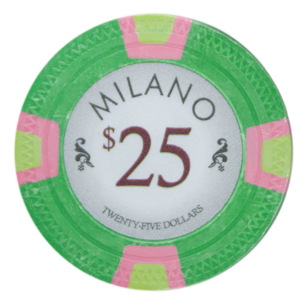 Milano 10-gram Real Clay Poker Chips (25-pack)