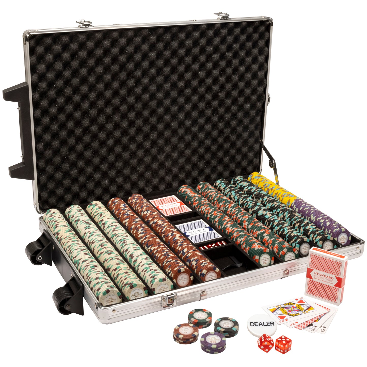 Monaco Club Pre-built Poker Chip Set