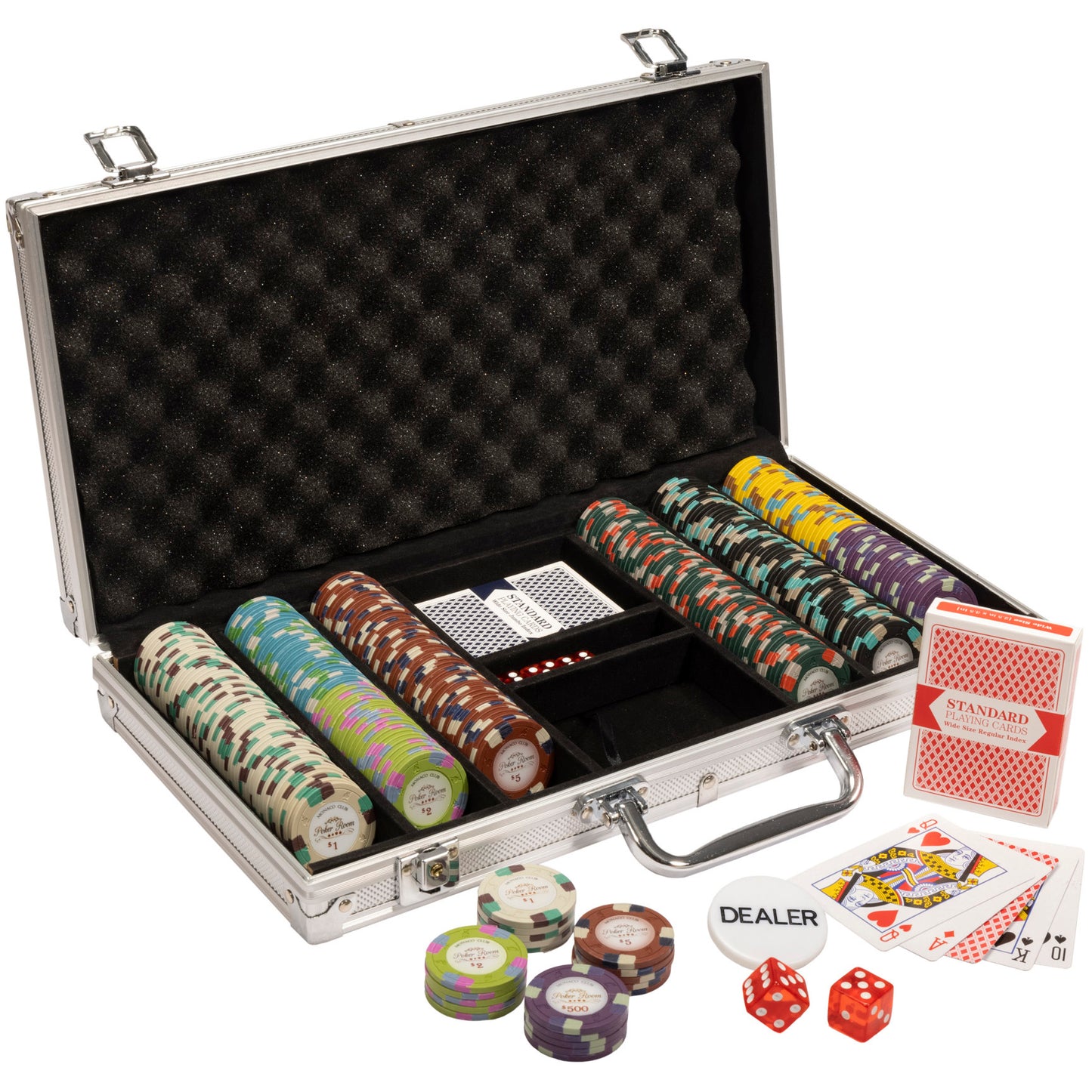 Monaco Club Pre-built Poker Chip Set