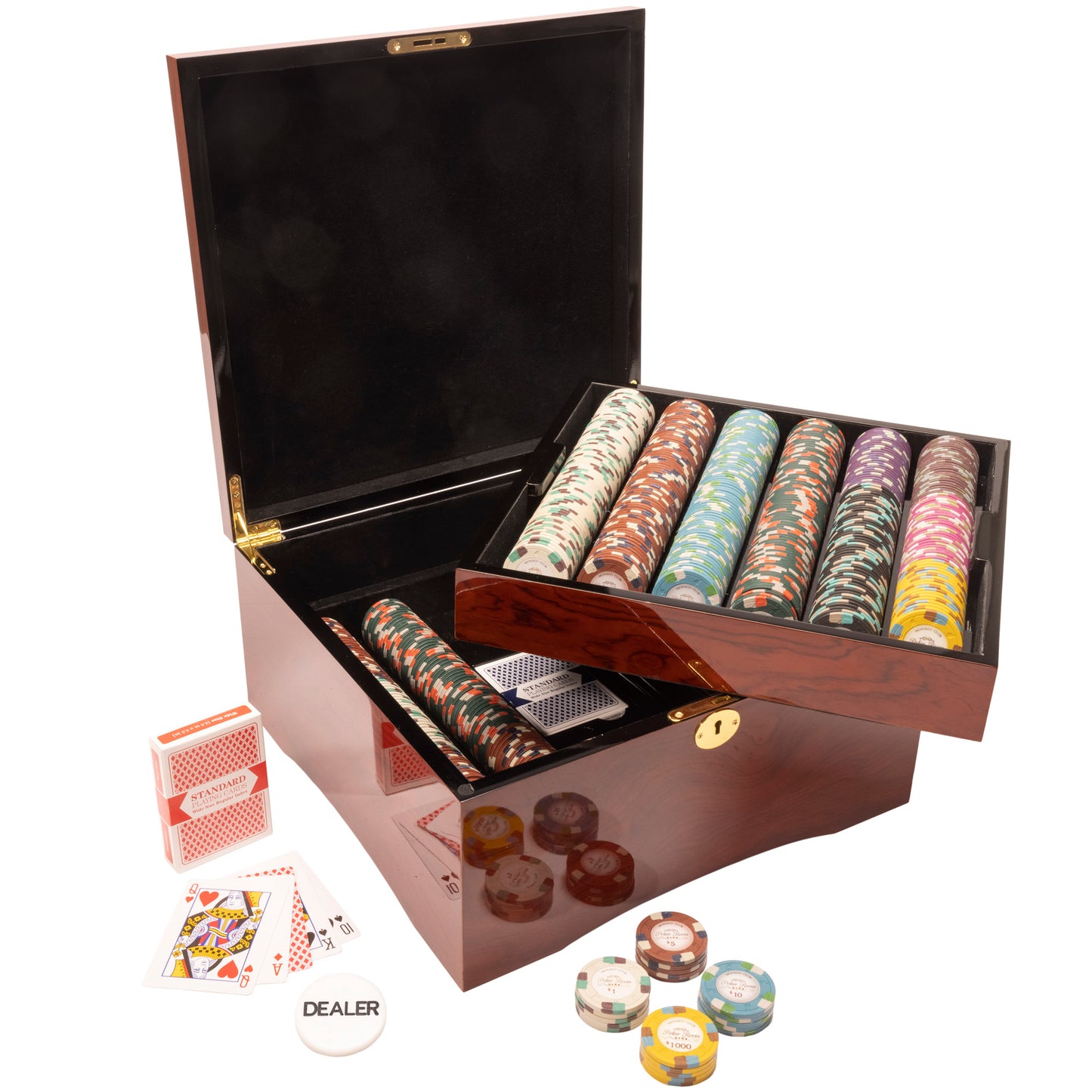 Monaco Club Pre-built Poker Chip Set