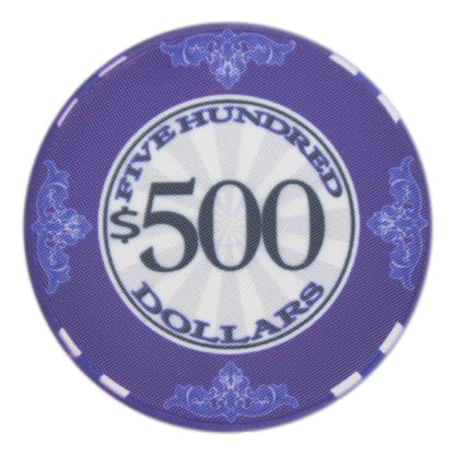 Scroll 10-gram Ceramic Poker Chips (25-pack)