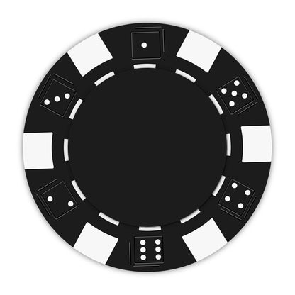 Striped Dice 11.5-gram Poker Chips (25-pack)