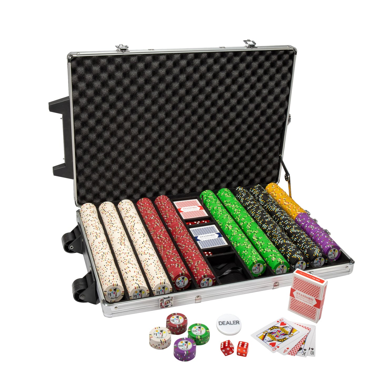 Desert Heat Pre-built Poker Chip Set