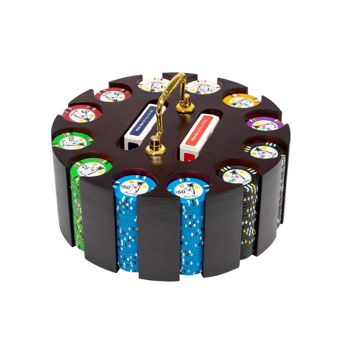 Desert Heat Pre-built Poker Chip Set