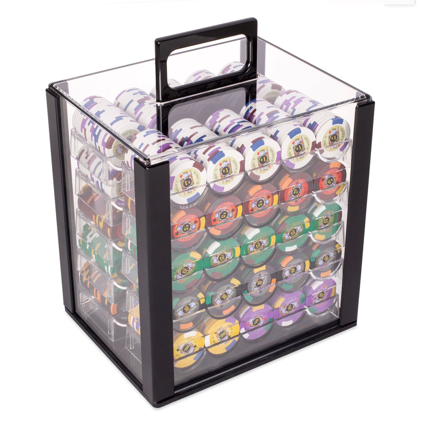 King's Casino Pre-built Poker Chip Set