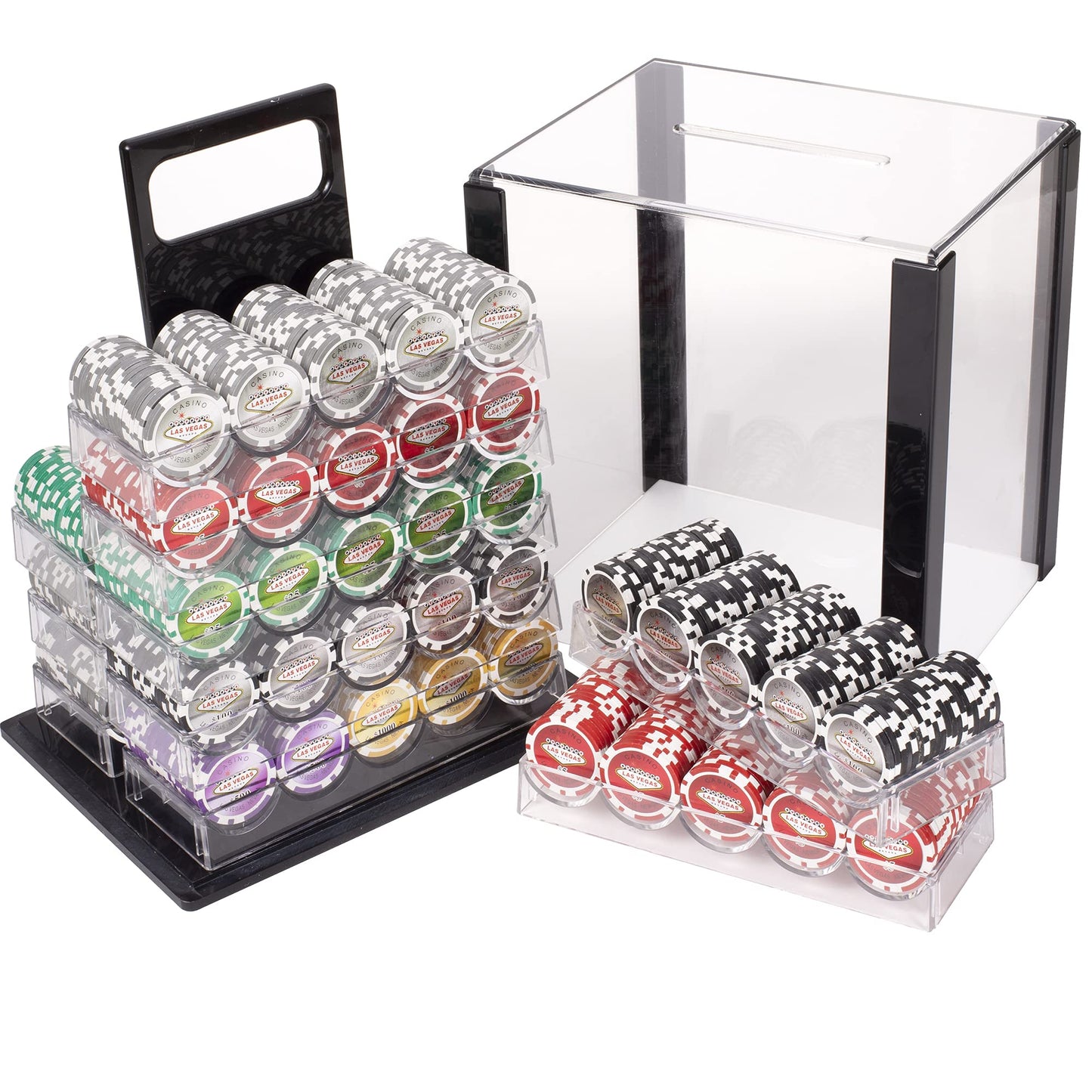 Las Vegas Pre-built Poker Chip Set