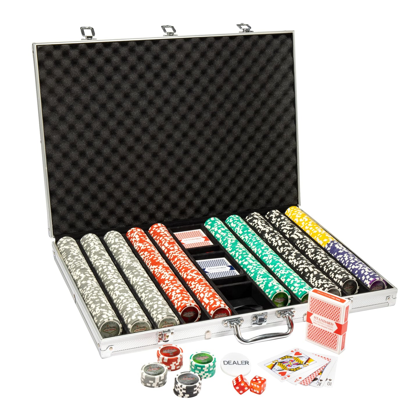 Las Vegas Pre-built Poker Chip Set