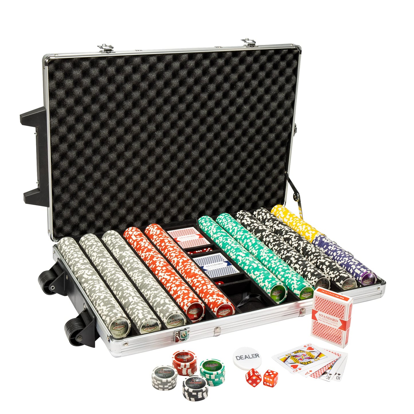 Las Vegas Pre-built Poker Chip Set