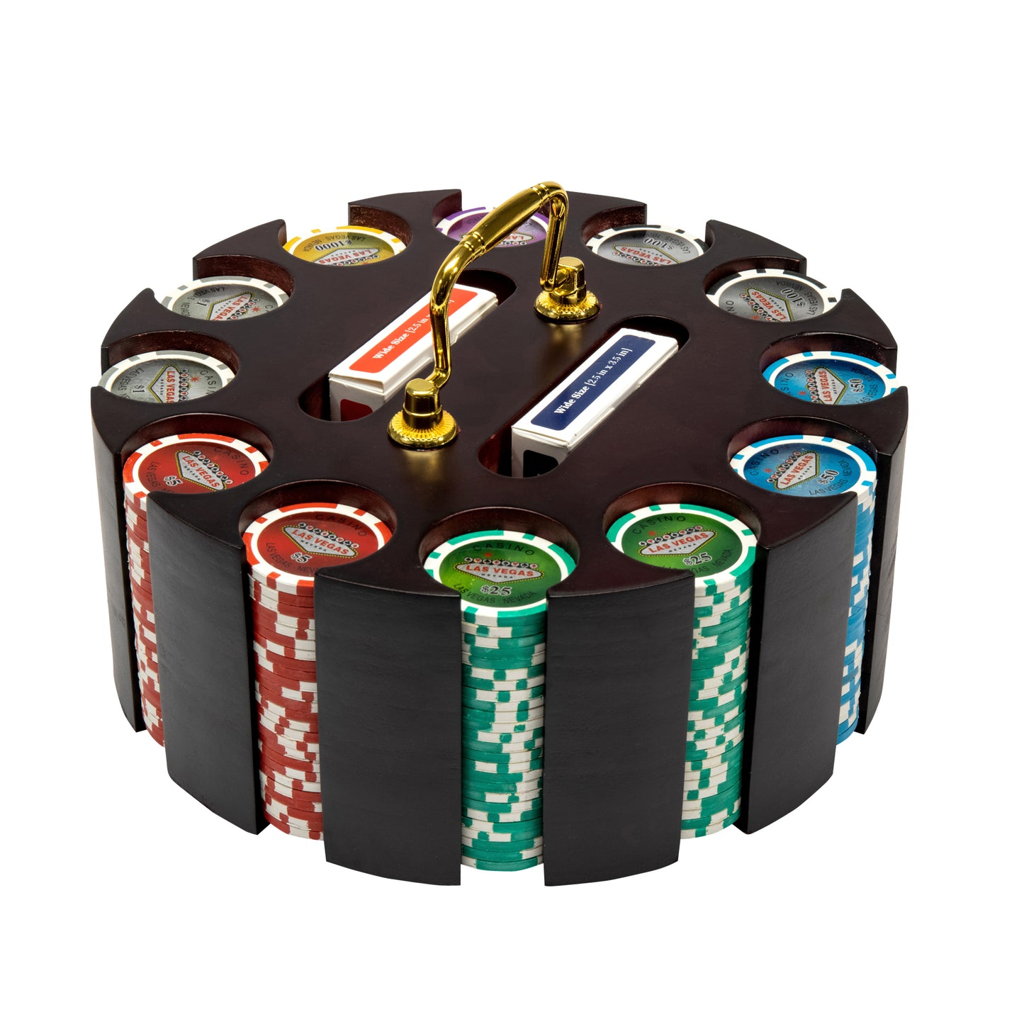 Las Vegas Pre-built Poker Chip Set