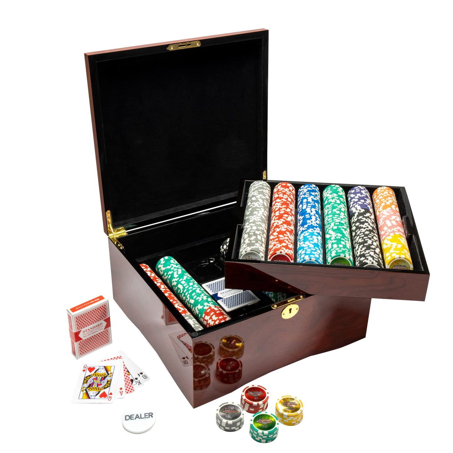 Las Vegas Pre-built Poker Chip Set