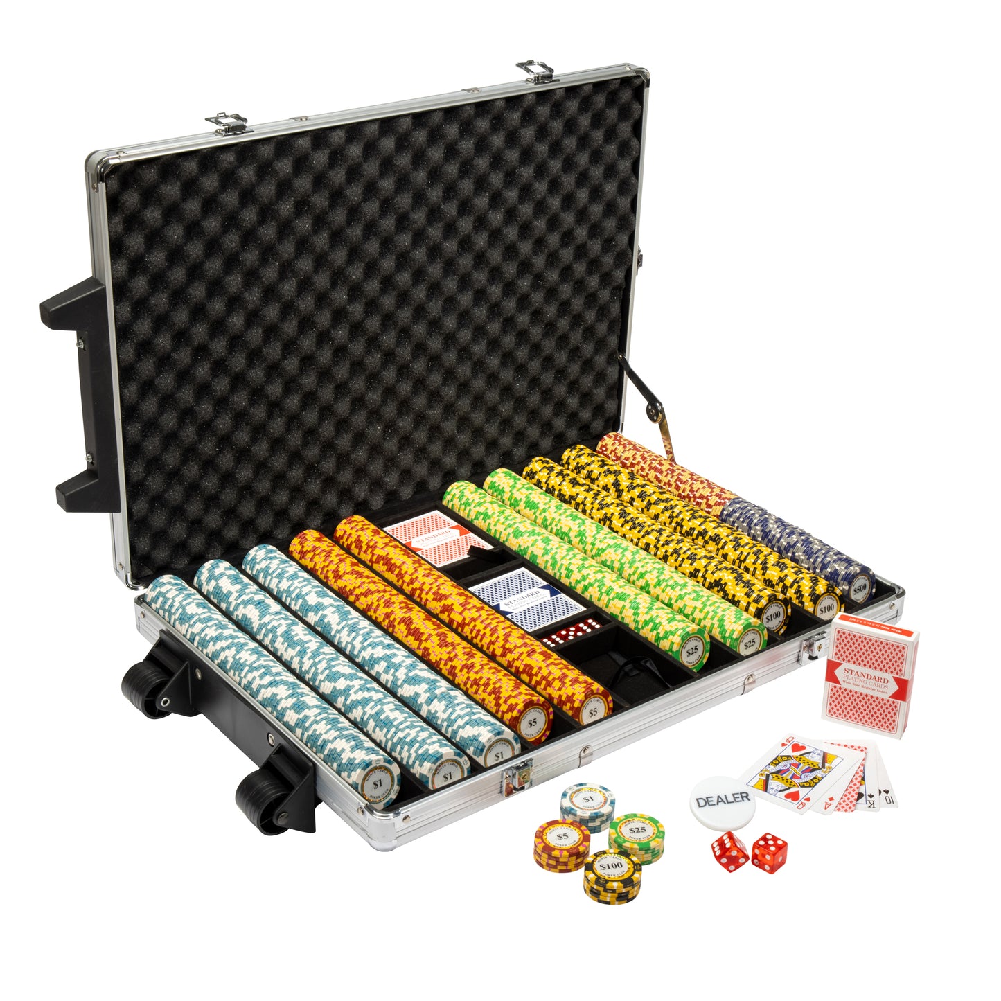 Monaco Club Pre-built Poker Chip Set