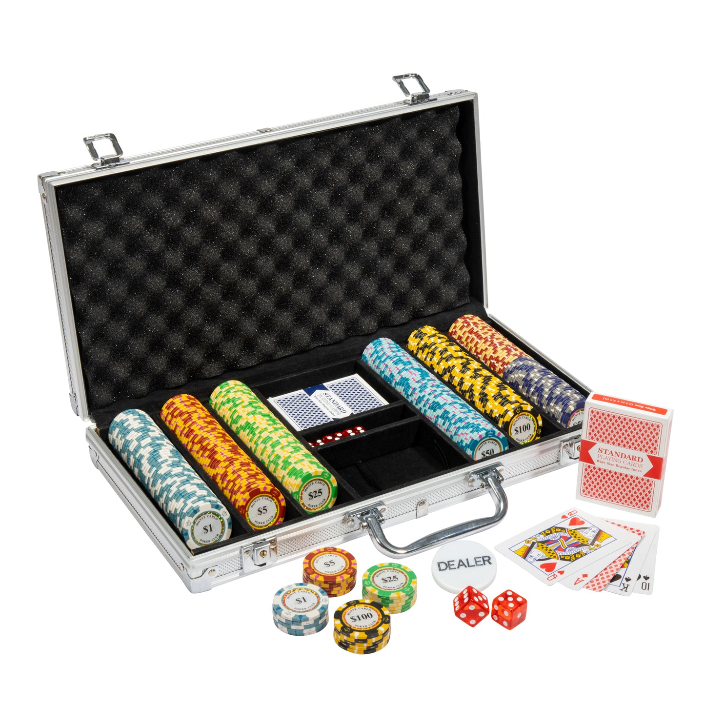 Monaco Club Pre-built Poker Chip Set