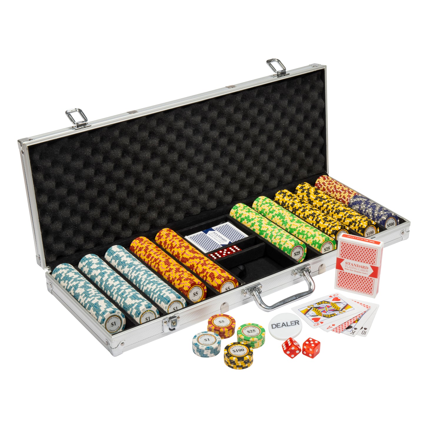 Monaco Club Pre-built Poker Chip Set