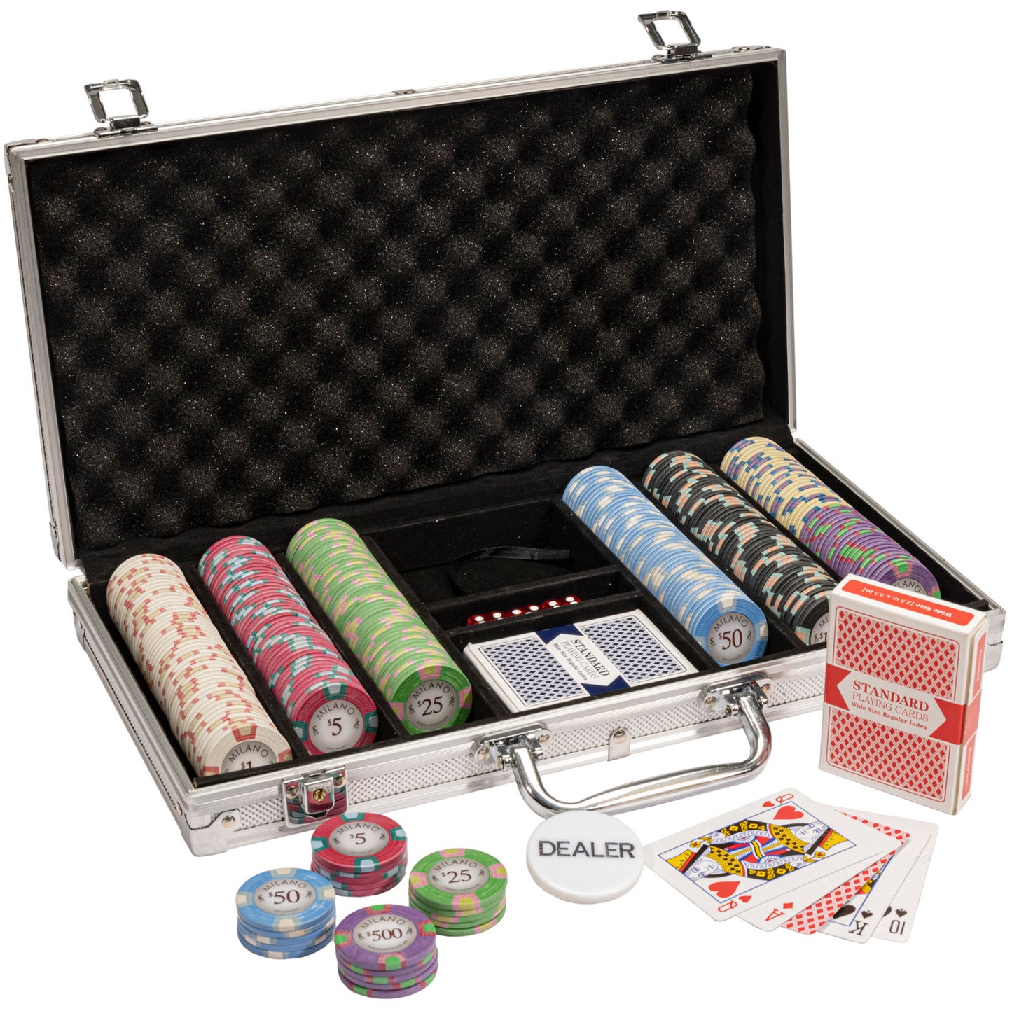 Milano Pre-built Poker Chip Set