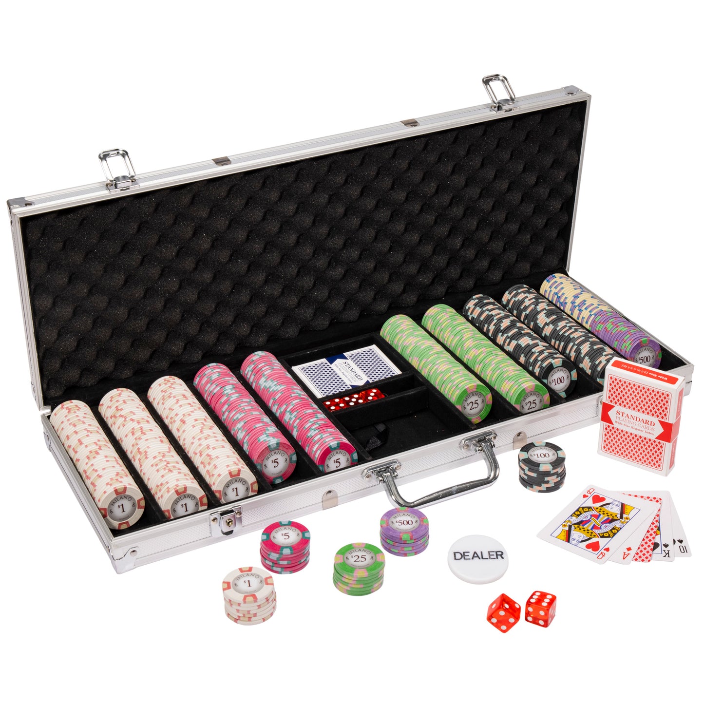 Milano Pre-built Poker Chip Set