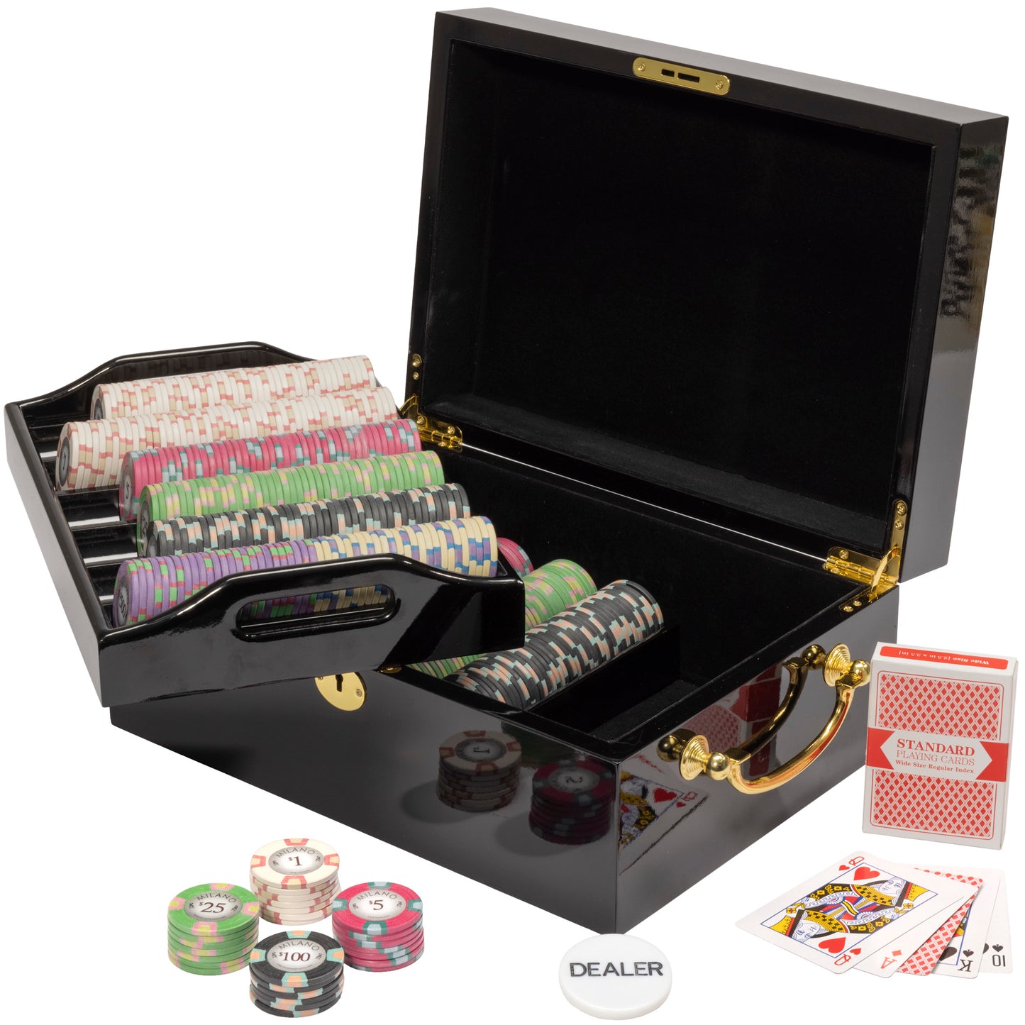 Milano Pre-built Poker Chip Set