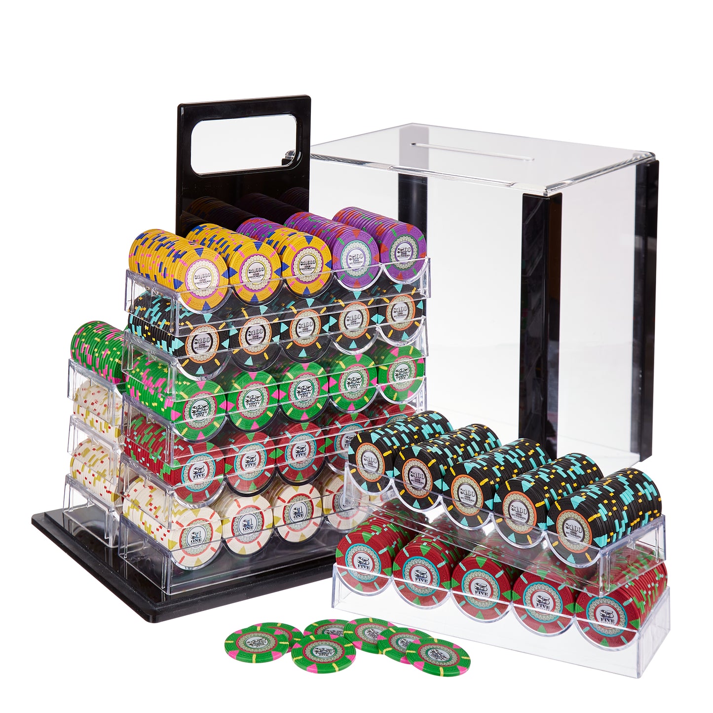 The Mint Pre-built Poker Chip Set