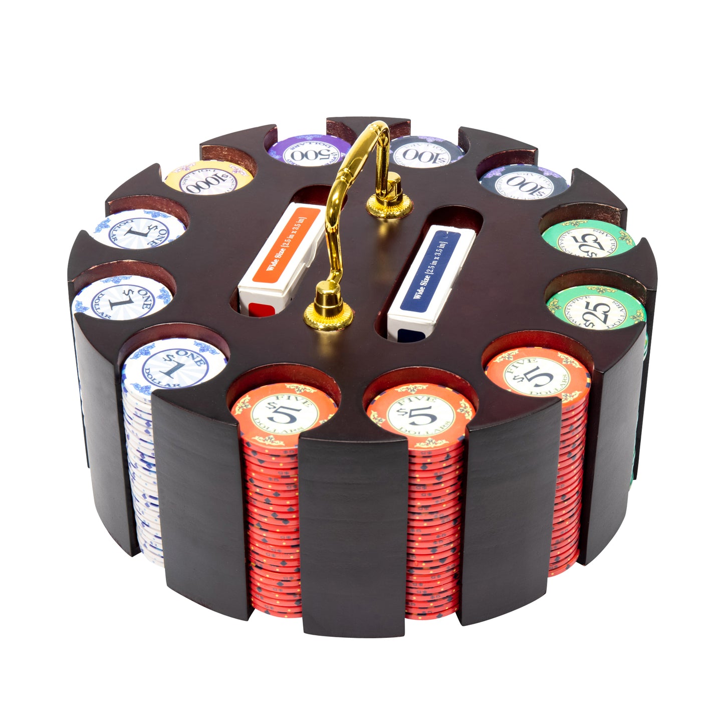 Scroll Pre-built Poker Chip Set