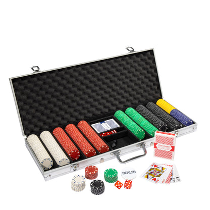 Suited Pre-built Poker Chip Set
