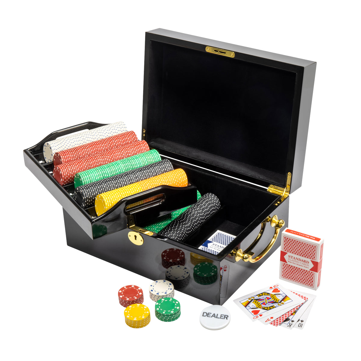 Suited Pre-built Poker Chip Set