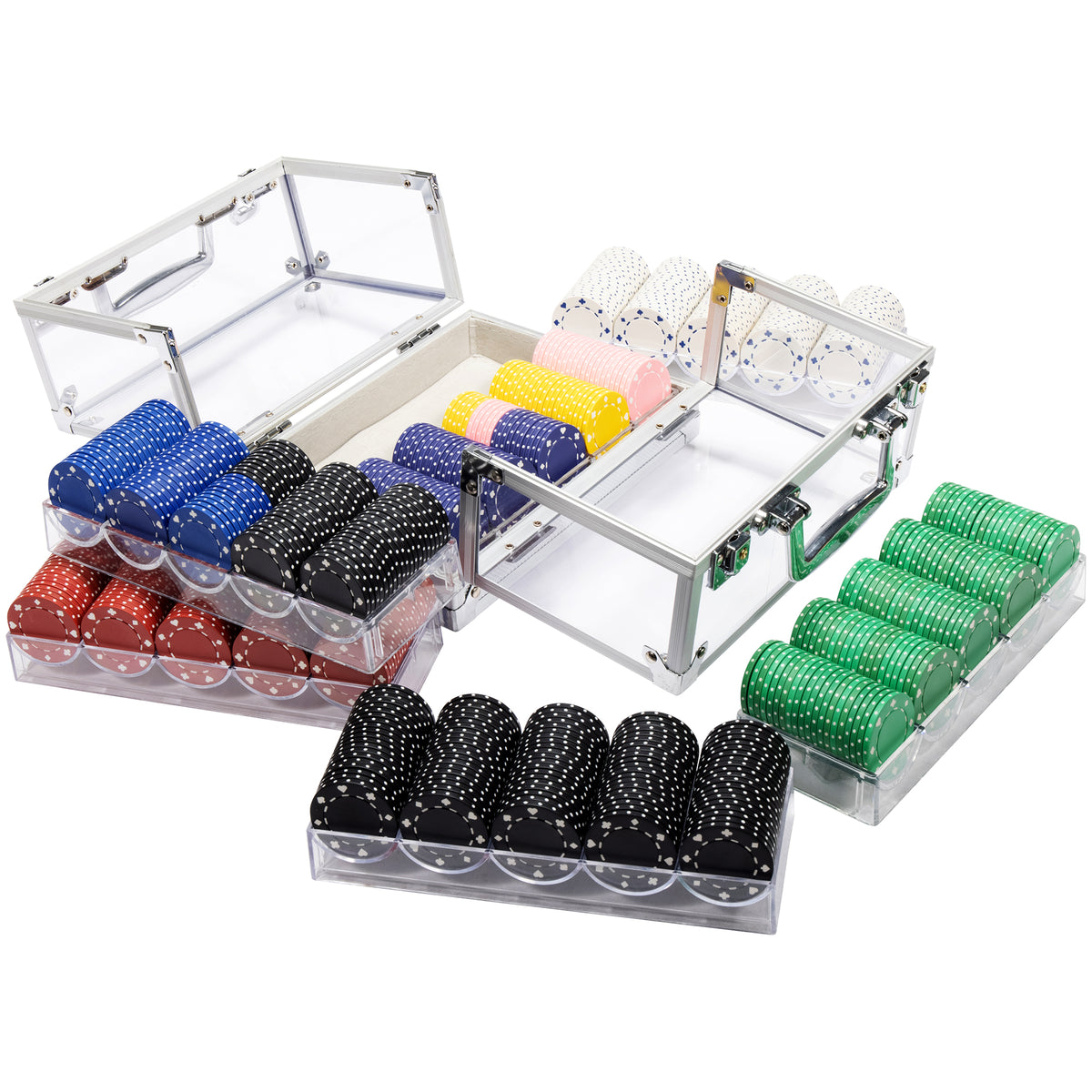 Suited Pre-built Poker Chip Set