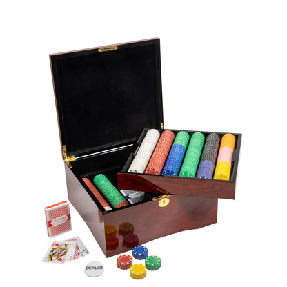 Suited Pre-built Poker Chip Set