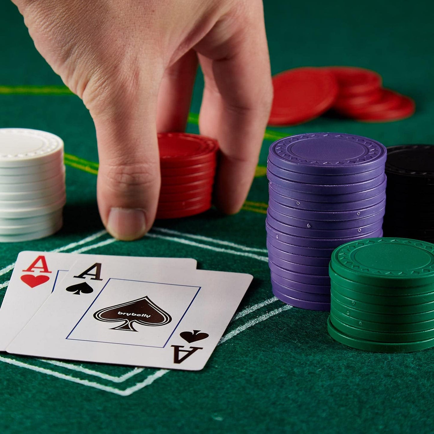 Super Diamond Pre-built Poker Chip Set