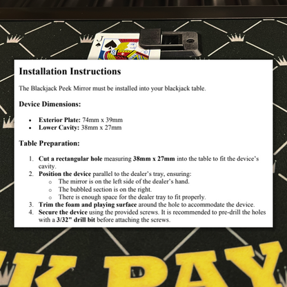 Blackjack Table Peeker