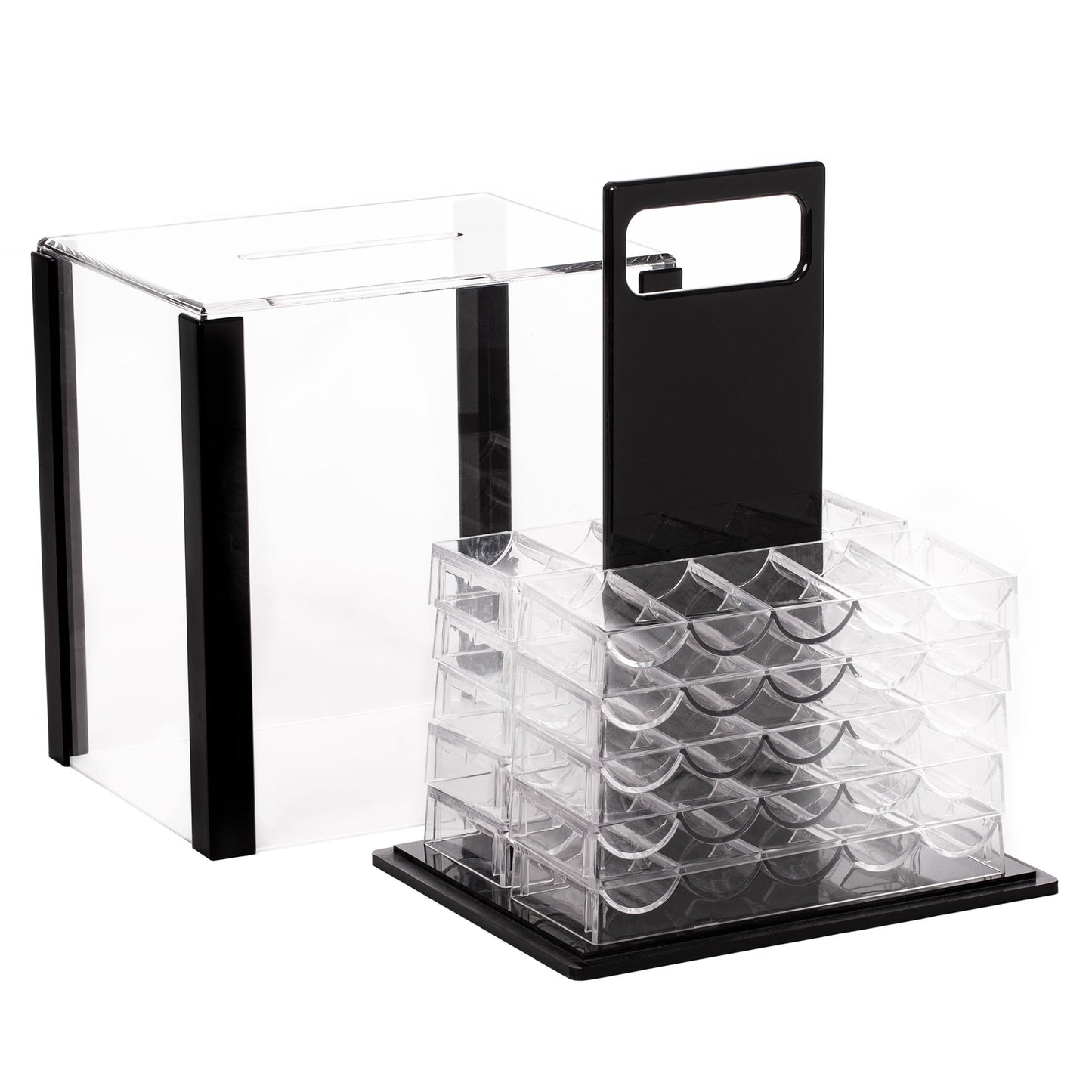 1,000-count Acrylic Poker Chip Case