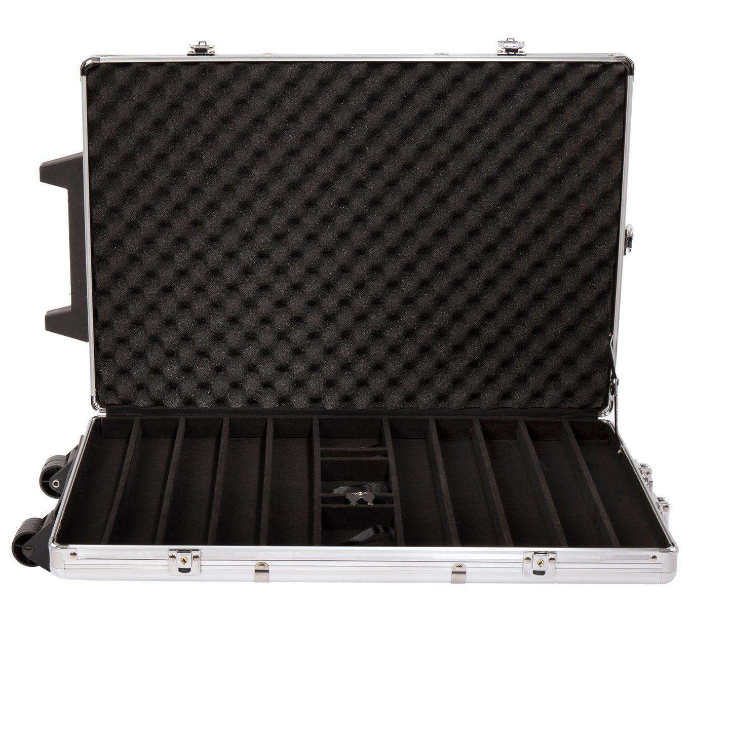 1,000-count Rolling Aluminum Poker Chip Case