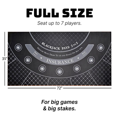 Roll-out Neoprene Blackjack Mat